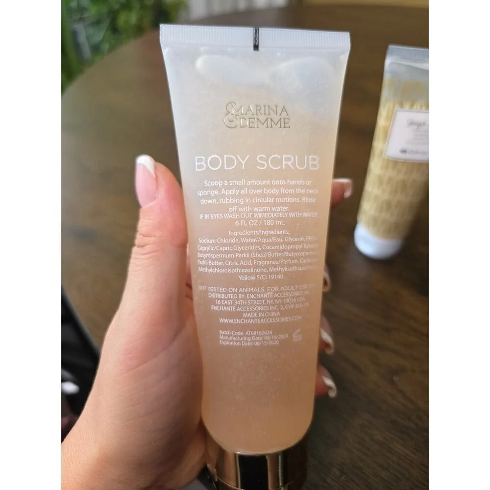 LOT OF 2 Origins Ginger Burst Savory Body Wash 2.5 oz & Marisa Odeme Shea Butter